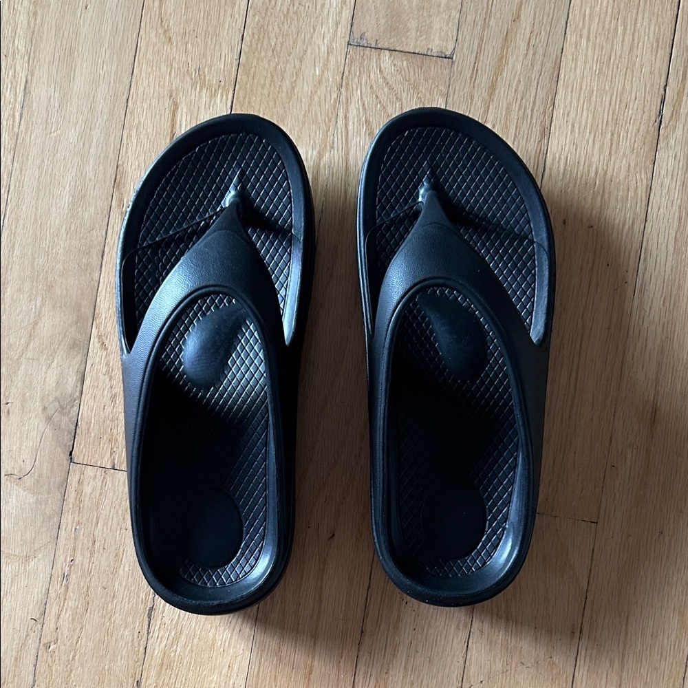 Sleek Black Slide Sandals